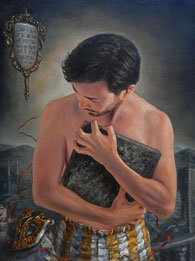 José Parra, «Trozo de laberinto», óleo sobre tela, 2016.