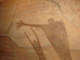 Marie Andree Bartlett Ximenez, «Jugando con las sombras en la pared», técnica mixta sobre tela, 2008.