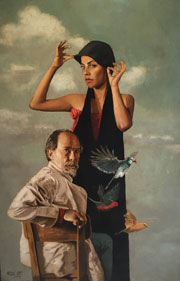 Arturo Rivera, «Sin título», óleo sobre madera, 2014.