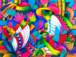 Julian Coche Mendoza, «Comadrona», óleo sobre tela, 2012.
