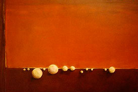 Silvia Grotewold, «Desafío circular», óleo sobre tela, 2005.
