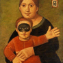 Reynaldo de Aquino Fonseca, «Madre e hijo», óleo sobre tela, 2008.