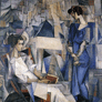 Diego Rivera, «Retrato de dos mujeres», óleo sobre tela, 1914.