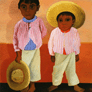 Diego Rivera,«Los hijos de mi compadre», óleo sobre metal, 1930.