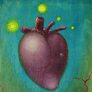 Efren Vargas de los Rios, «4 verde corazón», óleo sobre tela, 2009.