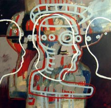 Carlos Valle Enriquez, «Transparente», acrílico sobre tela, 2009.