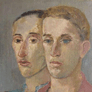 Yolanda Mohaly, «Dos hermanos», óleo sobre tela.