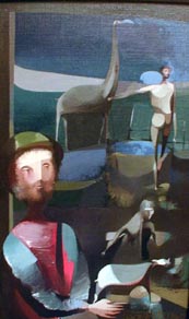 Marco Valeriano Marzano, «Para mi madrina limeña», técnica mixta sobre lienzo, 2006.