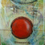 Orlando Silvio Silvera, «Payaso con nariz roja impuesta», acrílico sobre tela, 2008.