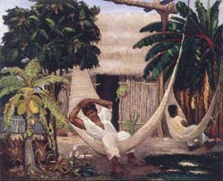 Ramón Cano Manilla, «Siesta», óleo sobre tela, 1926.