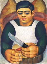 Wawis Agustín Lazo, «El carnicerito», óleo sobre tela, 1926.