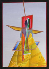 Dario Zilbersztein, «Atravezada», acrílico sobre tela 2003.