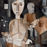 Lasar Segall, «Interior con indigentes», óleo sobre tela, 1920.