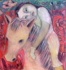 Silvia Fontaine Caballero, «Regreso», óleo sobre tela, 2006.