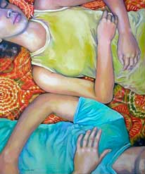 Andrea Piccardo, «El curso de los sueños», óleo sobre tela, 2007.