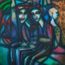 Carlos Tato Ayress Moreno, «Tres hermanos», acrílico sobre tela, 2001.