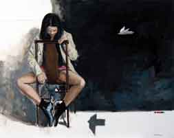 Fernando Maldonado, «Ritual secreto», óleo sobre lienzo, 2012.