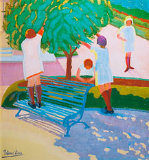 Petrona Viera, «Recreo», óleo sobre tela, 1924.