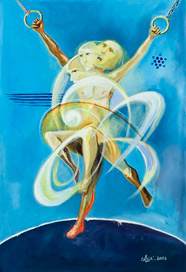 Ezequiel Eduardo Calleja Pérez, «Ser antropomorfo II», óleo sobre tela, 2006.