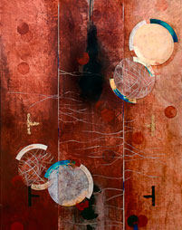 Víctor Guadalajara, «Pares», óleo sobre tela, 2010.