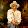 Carlos Martínez Palomino, «Anciano», óleo sobre tela, 2014.