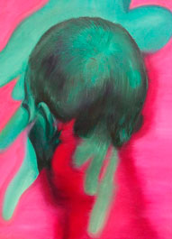 Randy Alva, «X», óleo sobre tela, 2013.