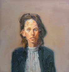 Alvaro Amengual, «Retrato VIII», óleo sobre cartón, 2006.