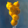 Edgardo Soberón, Limones en copa», óleo sobre tela, 2003.