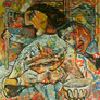 Denis Nuñes, «Enfermera», óleo sobre tela, 2009.