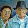 Francisco Riaño, «Abuelos», óleo sobre tela, 2014.