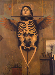 Arturo Rivera, «El olvidado A.P.» óleo sobre madera, 1993.
