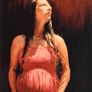 Esteban Morales Araneda, «Karime», detalle, óleo sobre madera, 2005.