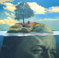 Jon Jaylo, «Un lugar llamado Beatriz», óleo sobre tela, 2010.