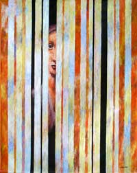 Juan Chamizo, «El ventanal», acrílico sobre tela, 2013.