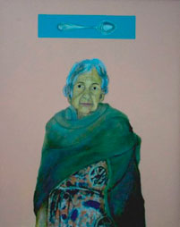 Raúl Alvarez Sierra, «Nona», óleo sobre tela, 2008.