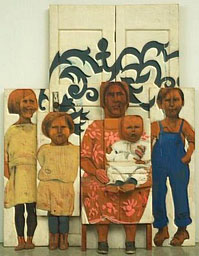 Marisol Escobar, «La familia», escultura, 1962.