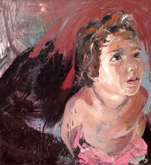 Dayron Simón Rivero, «Profundo», óleo sobre tela, 2013.