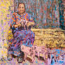 Susana Hubert, «Sara y sus puerquitos», óleo sobre tela, 2012.