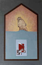 Manuel Romero Ochoa, «Rata», óleo sobre tela, 2015.