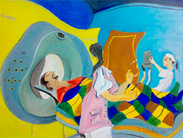Federico Caballero Mora, «Introspección», óleo sobre tela, 2009.
