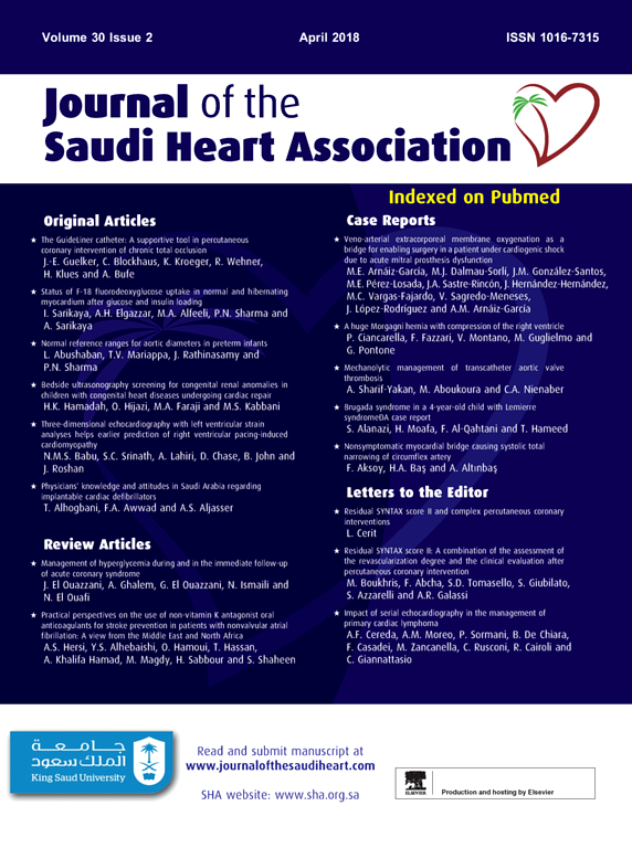 Journal of the Saudi Heart Association