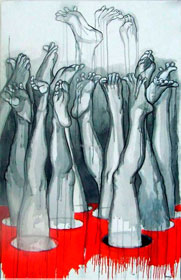 Ramiro Zardoya Loureda, «Almas esperanzadas 20», acrílico sobre tela, 2008.