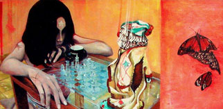 Dunieski Garcia Nazco, «El juego es eterno», óleo sobre tela, 2014.
