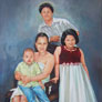 Yunior Pérez, «Retrato familiar», óleo sobre tela, 2011.