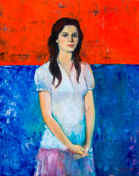 Martha Escondeur, «Autorretrato», óleo sobre tela, 2010.