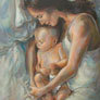 Dorian Flores, «Maternidad», óleo sobre tela, 2011.