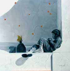 Juan Pablo Canale Banus, «El sueño de las mariposas», óleo sobre tela, 2008.