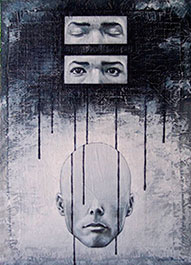 Ernesto Blanco, «Derramándome sobre mí mismo», óleo sobre tela, 2009