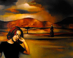 Gerardo Aragón, «El día eterno», detalle, óleo sobre tela, 2008.