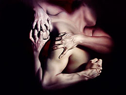 Renso Castaneda, «Sin escape», óleo sobre tela, 2005.